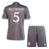 Camisola + Calções Real Madrid Bellingham 5 Criança Equipamento 3ª 24/25